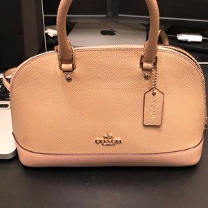 Coach Mini Sierra Crossgrain Leather Satchel